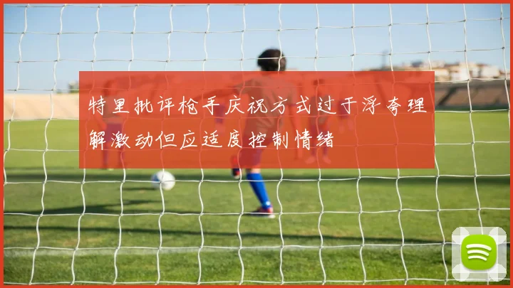 特里批评枪手庆祝方式过于浮夸理解激动但应适度控制情绪